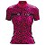 CAMISA CICLISMO FEMININA MOUNTAIN BIKE MANGA CURTA BE FAST PEÇINHAS ROSA - Imagem 1