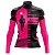 CAMISA CICLISMO FEMININA MOUNTAIN BIKE MANGA LONGA RESPEITE O CICLISTA ROSA - Imagem 1