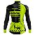 CAMISA CICLISMO FEMININA MOUNTAIN BIKE MANGA LONGA RESPEITE O CICLISTA FLÚOR - Imagem 2