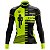 CAMISA CICLISMO FEMININA MOUNTAIN BIKE MANGA LONGA RESPEITE O CICLISTA FLÚOR - Imagem 1
