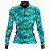 CAMISA CICLISMO FEMININA MOUNTAIN BIKE MANGA LONGA BIKE AZUL CELESTE - Imagem 1