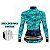 CAMISA CICLISMO FEMININA MOUNTAIN BIKE MANGA LONGA BIKE AZUL CELESTE - Imagem 4
