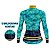 CAMISA CICLISMO FEMININA MOUNTAIN BIKE MANGA LONGA BIKE AZUL CELESTE - Imagem 4