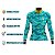 CAMISA CICLISMO FEMININA MOUNTAIN BIKE MANGA LONGA BIKE AZUL CELESTE - Imagem 3