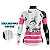 CAMISA CICLISMO FEMININA MOUNTAIN BIKE MANGA LONGA BORBOLETAS BRANCA - Imagem 4