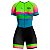 MACAQUINHO CICLISMO MOUNTAIN BIKE FEMININO FORRO EM GEL RKC MONTANHAS COLORIDAS - Imagem 1