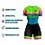 MACAQUINHO CICLISMO MOUNTAIN BIKE FEMININO FORRO EM GEL RKC MONTANHAS COLORIDAS - Imagem 4