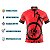 CAMISA CICLISMO MASCULINA MOUNTAIN BIKE MANGA CURTA PNEU VERMELHO UV+50 *SEM TROCA* - Imagem 4