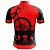 CAMISA CICLISMO MASCULINA MOUNTAIN BIKE MANGA CURTA PNEU VERMELHO UV+50 *SEM TROCA* - Imagem 2