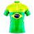 CAMISA CICLISMO MASCULINA MOUNTAIN BIKE MANGA CURTA BE FAST SELEÇÃO BRASIL FLÚOR *SEM TROCA* - Imagem 1