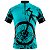 Camisa De Ciclismo Mountain Bike Masculina Pneu Azul - Imagem 1