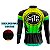 CAMISA CICLISMO MASCULINA MOUNTAIN BIKE MANGA LONGA MTB FLÚOR - Imagem 4