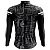 CAMISA CICLISMO MASCULINA MOUNTAIN BIKE MANGA LONGA FÉ PRETA UV+50 - Imagem 2