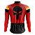 CAMISA CICLISMO MASCULINA MOUNTAIN BIKE MANGA LONGA JUSTICEIRO VERMELHO - Imagem 2