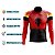 CAMISA CICLISMO MASCULINA MOUNTAIN BIKE MANGA LONGA JUSTICEIRO VERMELHO - Imagem 3