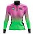 CAMISA CICLISMO FEMININA MANGA LONGA AUTISMO ÁRVORE ROXO E VERDE - Imagem 1