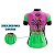 CAMISA CICLISMO FEMININA MOUNTAIN BIKE MANGA CURTA CORAÇÃO ROXO E VERDE UV+50 *SEM TROCA* - Imagem 5