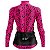 CAMISA CICLISMO FEMININA MOUNTAIN BIKE MANGA LONGA PEÇAS ROSA UV+50 - Imagem 2
