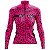 CAMISA CICLISMO FEMININA MOUNTAIN BIKE MANGA LONGA PEÇAS ROSA UV+50 - Imagem 1