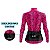 CAMISA CICLISMO FEMININA MOUNTAIN BIKE MANGA LONGA PEÇAS ROSA UV+50 - Imagem 4