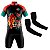 CONJUNTO DE CICLISMO MASCULINO SEJA FORTE E CORAJOSO MANGA CURTA COM MANGUITO - Imagem 1