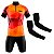 CONJUNTO DE CICLISMO MASCULINO JUSTICEIRO COLORS CURTA COM MANGUITO - Imagem 1
