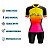 CONJUNTO CICLISMO FEMININO BERMUDA FORRO ESPUMA BATIMENTOS FLÚOR COM MANGUITO - Imagem 5