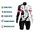 CONJUNTO CICLISMO FEMININO BERMUDA FORRO ESPUMA MANGA LONGA BORBOLETA COM MANGUITO - Imagem 3