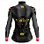 CAMISA CICLISMO FEMININO MOUNTAIN BIKE MANGA LONGA BIKE CORAÇÃO CLASSIC PRETA UV+50 - Imagem 2