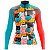 CAMISA CICLISMO FEMININA MOUNTAIN BIKE MANGA LONGA GATOS UV+50 - Imagem 1
