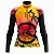 CAMISA CICLISMO FEMININA MOUNTAIN BIKE MANGA LONGA BIKE PNEU COLORIDA UV+50 - Imagem 1