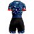 MACAQUINHO CICLISMO MOUNTAIN BIKE FEMININO FORRO EM GEL RKC ESTRELAS E MEIA ESTRELAS - Imagem 2