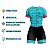 MACAQUINHO AZUL CELESTE CICLISMO E MEIA BIKE AZUL PISCINA ROUPA FEMININO - Imagem 5