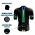 CAMISA CICLISMO MASCULINA SMART ZÍPER TOTAL MOUNTAIN BIKE MANGA CURTA LISTRADA PRETA - Imagem 4