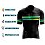 CAMISA CICLISMO MASCULINA SMART ZÍPER TOTAL MOUNTAIN BIKE MANGA CURTA LISTRADA PRETA - Imagem 3