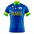 CAMISA CICLISMO MASCULINA MOUNTAIN BIKE MANGA CURTA BRASIL ESTRELAS AZUL UV+50 - Imagem 1