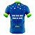 CAMISA CICLISMO MASCULINA MOUNTAIN BIKE MANGA CURTA BRASIL ESTRELAS AZUL UV+50 - Imagem 2