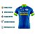 CAMISA CICLISMO MASCULINA MOUNTAIN BIKE MANGA CURTA BRASIL ESTRELAS AZUL UV+50 - Imagem 3