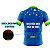 CAMISA CICLISMO MASCULINA MOUNTAIN BIKE MANGA CURTA BRASIL ESTRELAS AZUL UV+50 - Imagem 4