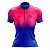 CAMISA CICLISMO FEMININA MOUNTAIN BIKE MANGA CURTA ROSA DEGRADÊ - Imagem 1