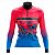 CAMISA DE CICLISMO MANGA LONGA FEMININA ROSA BORBOLETAS - Imagem 1