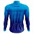 CAMISA DE CICLISMO MASCULINA MANGA LONGA MONTANHAS AZUL - Imagem 2