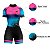 MACAQUINHO CONJUNTO CICLISMO FEMININO ROSA PINGOS PRETOS - Imagem 3