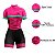 MACAQUINHO CONJUNTO CICLISMO FEMININO CAMUFLADO ROSA UV50+ - Imagem 3