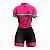 MACAQUINHO CONJUNTO CICLISMO FEMININO CAMUFLADO ROSA UV50+ - Imagem 1