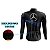 CAMISA CICLISMO MASCULINA MANGA LONGA MERCEDES AZUL - Imagem 4