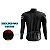 CAMISA CICLISMO MASCULINA MANGA LONGA MERCEDES PRETA - Imagem 4