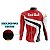 CAMISA CICLISMO MASCULINA MANGA LONGA RED BULL VERMELHA - Imagem 3