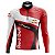 CAMISA CICLISMO MASCULINA MANGA LONGA RED BULL VERMELHA - Imagem 1
