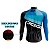 CAMISA CICLISMO MASCULINA MANGA LONGA OGGI AZUL - Imagem 4